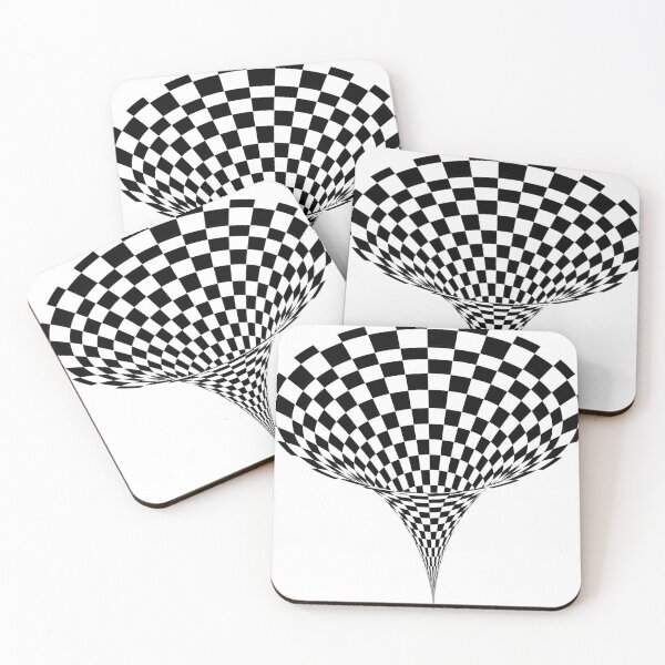 Item preview, Checkerboard Vortex Cyclone Art designed and sold by greengoodnich.