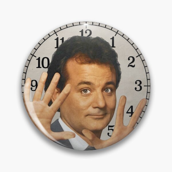 Item preview, Groundhog Day Classic Clock Design designed and sold by Luhmdesign.