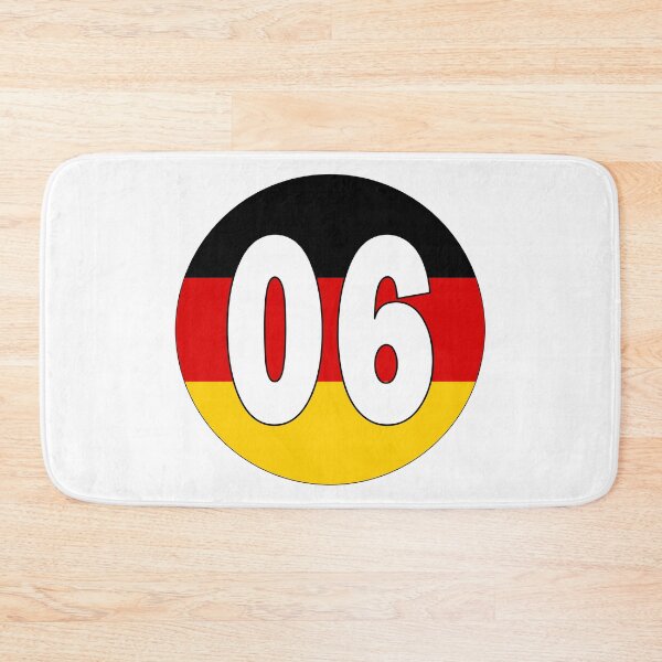 Item preview, Number 06 with Germany flag on the background designed and sold by AllShirts21.