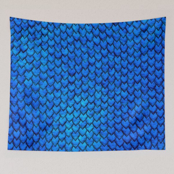 Item preview, Mermaid Scales - Blue designed and sold by maryedenoa.