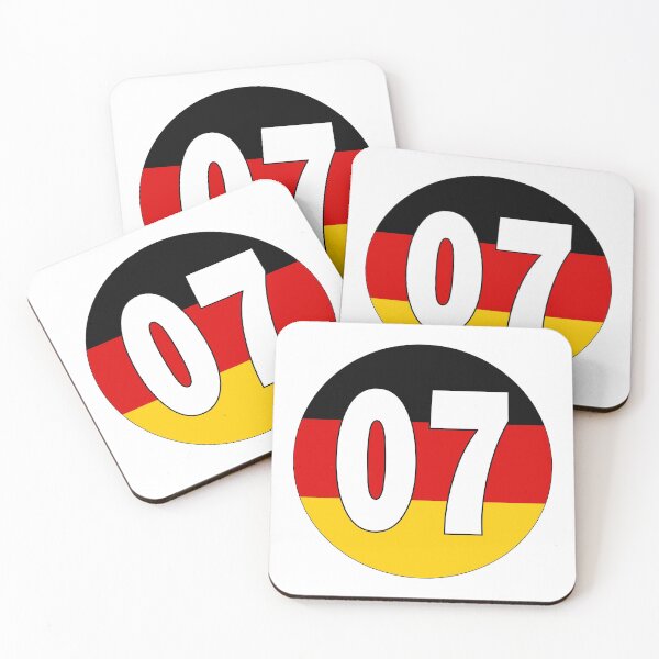 Item preview, Number 07 with Germany flag on the background designed and sold by AllShirts21.