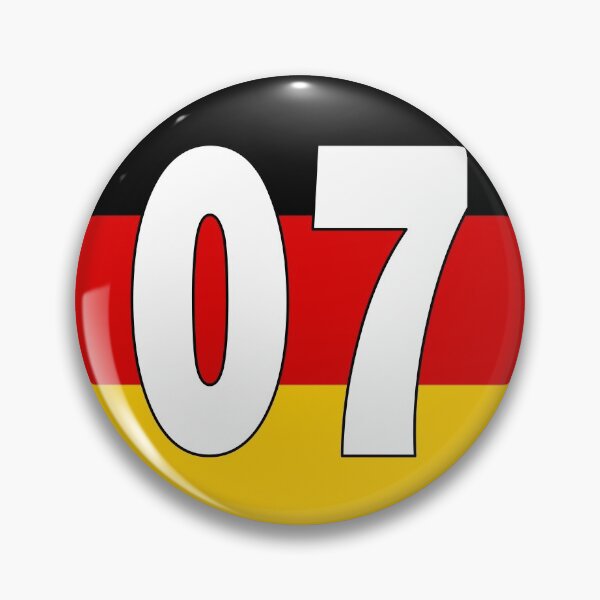 Item preview, Number 07 with Germany flag on the background designed and sold by AllShirts21.