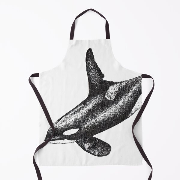 Item preview, Killer whale Orca ink drawing designed and sold by chloeyzoard.