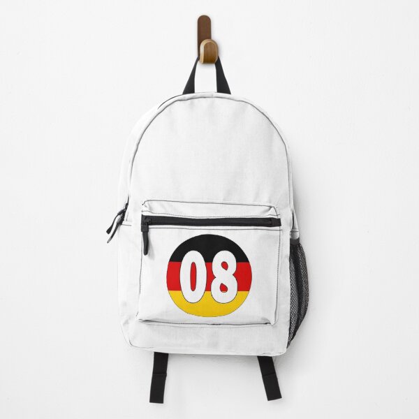 Item preview, Number 08 with Germany flag on the background designed and sold by AllShirts21.