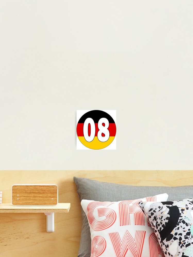 Number 77 with Germany flag on the background Sticker for Sale by  AllShirts21