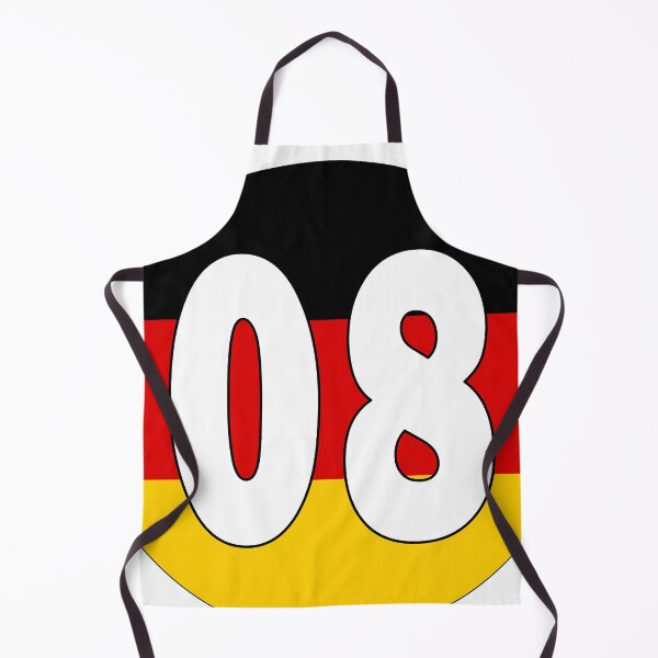 Item preview, Number 08 with Germany flag on the background designed and sold by AllShirts21.