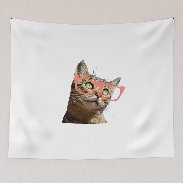 Artikelvorschau, CATS WITH GLASSES - CATS - CUTE CATS - CATS LOVER entworfen und verkauft von Tropical Blood.