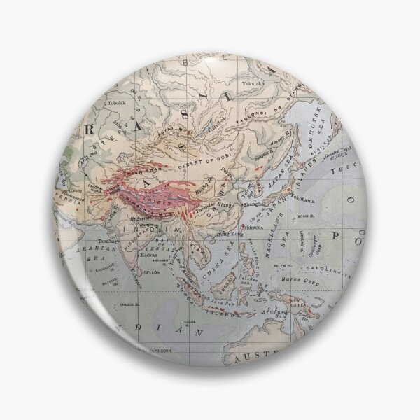 Item preview, Europe and Asia, antique map 1800s designed and sold by djrunnels.