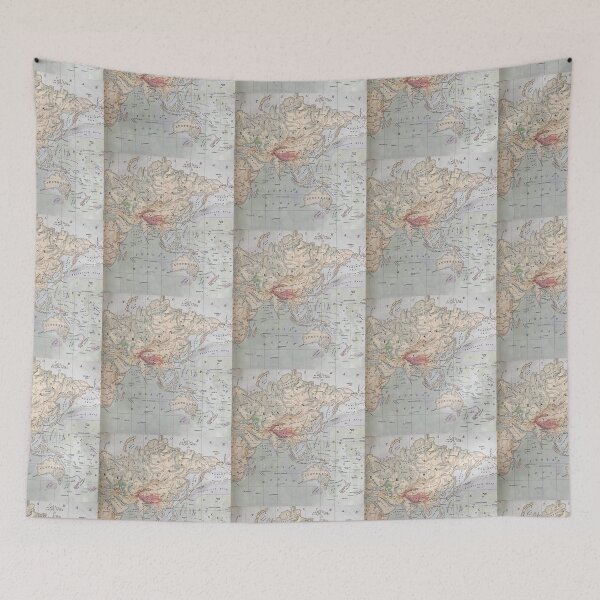 Item preview, Europe and Asia, antique map 1800s designed and sold by djrunnels.