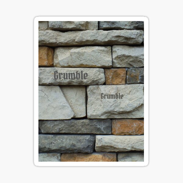 Item preview, Stone faced Grumble designed and sold by Richard W J Conyard.