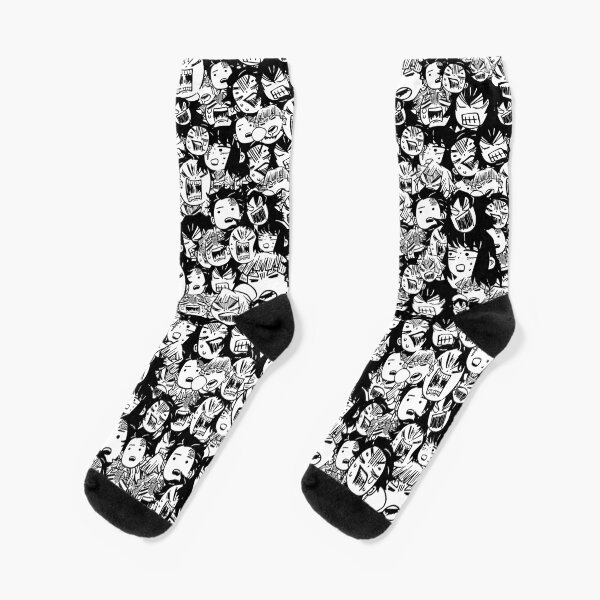 Demon Slayer Faces Socks