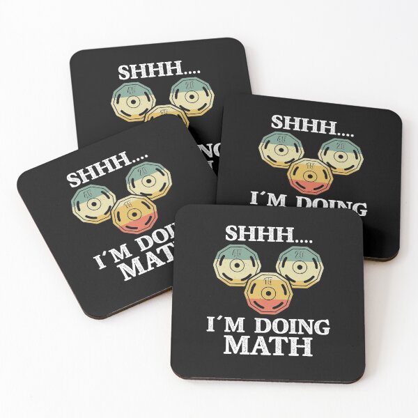 Item preview, Shhh I'm Doing Math - Funny Weight Lifting Workout Training designed and sold by Dressed For  Duty.