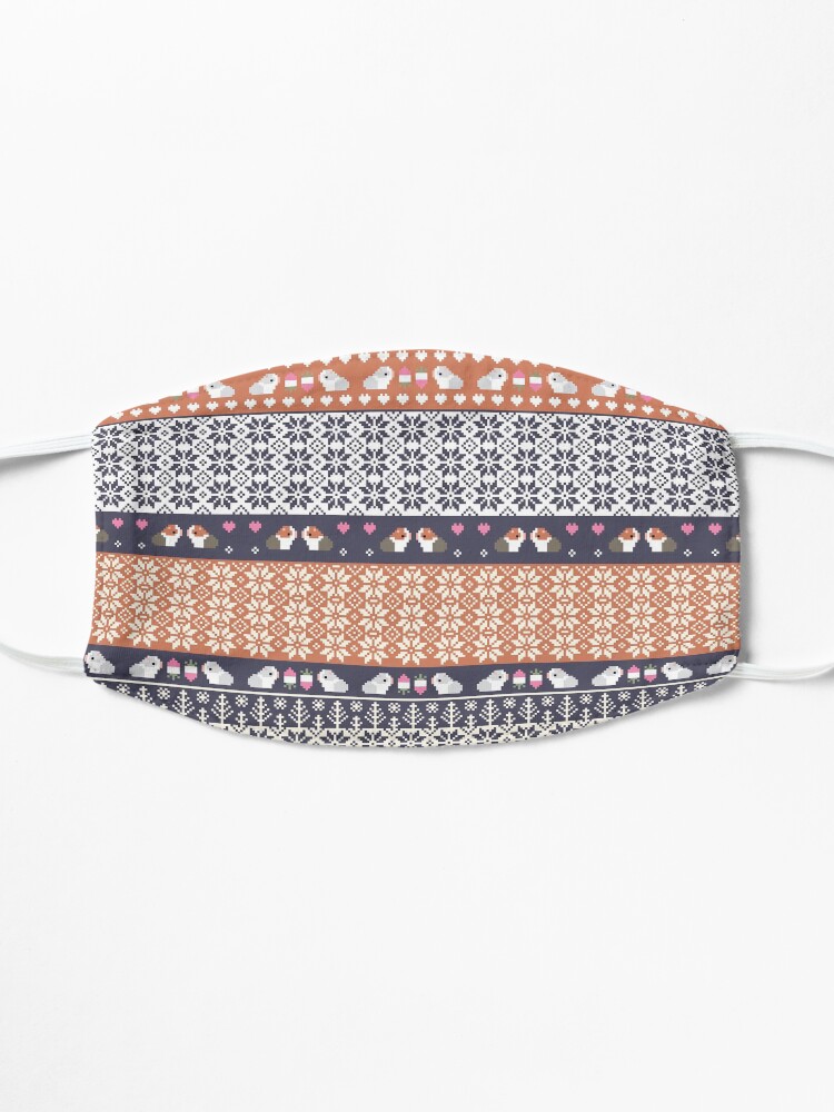 Alternate view of Guinea Pigs Christmas Sweater Pattern Mask