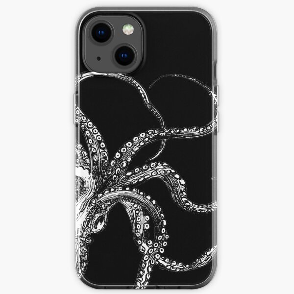 Vintage Octopus Print iPhone Soft Case