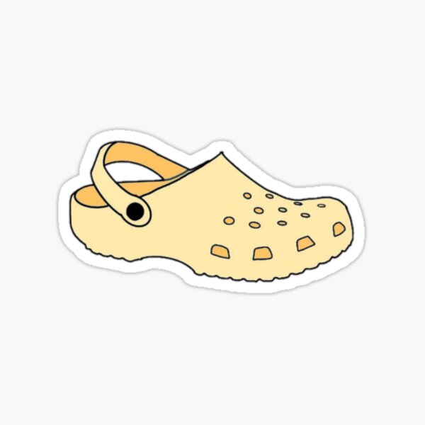 Yellow Crocs Sticker
