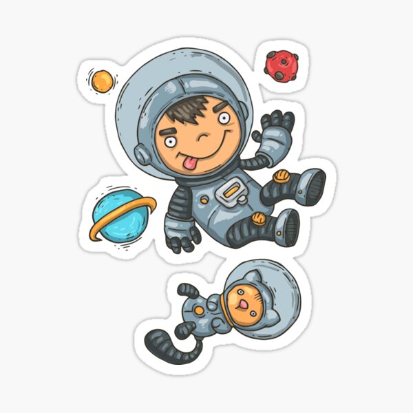 Kid Astronaut Stickers Redbubble - images of roblox space suit spacehero