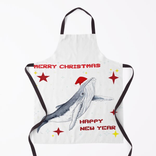 Item preview, Merry Christmas and happy new year Season greetings Humpback whale design designed and sold by chloeyzoard.