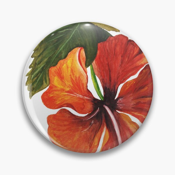 Item preview, Chinese ink painting - branch with orange peony designed and sold by Kallandra.