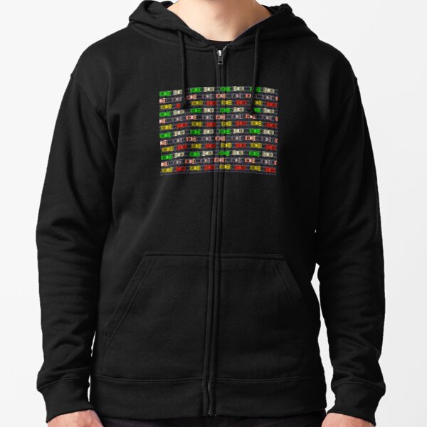 Game Car Race Zipped Hoodie