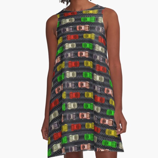 Game Car Race A-Line Dress
