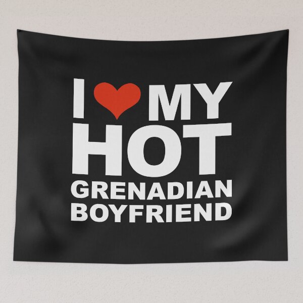 Item preview, I Love my hot Grenadian Boyfriend Valentine's Day Grenada designed and sold by losttribe.