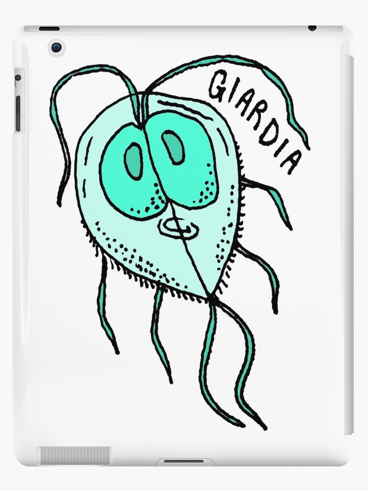 Funda y vinilo para iPad «Giardia Parásito Biología De Dibujos Animados» de  FreshCrayonsArt | Redbubble