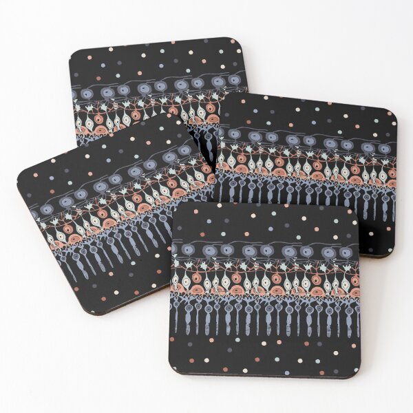 Item preview, Retinal Circuitry - Color on Black designed and sold by Hodgepodge Bricolage.
