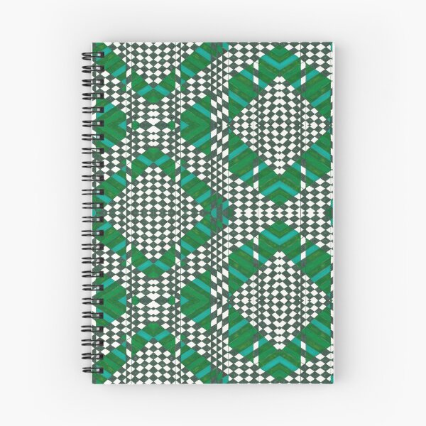 Item preview, Striped and Checkered Green Experimental Design - Cool Abstract Uneven Pattern designed and sold by ckylin.