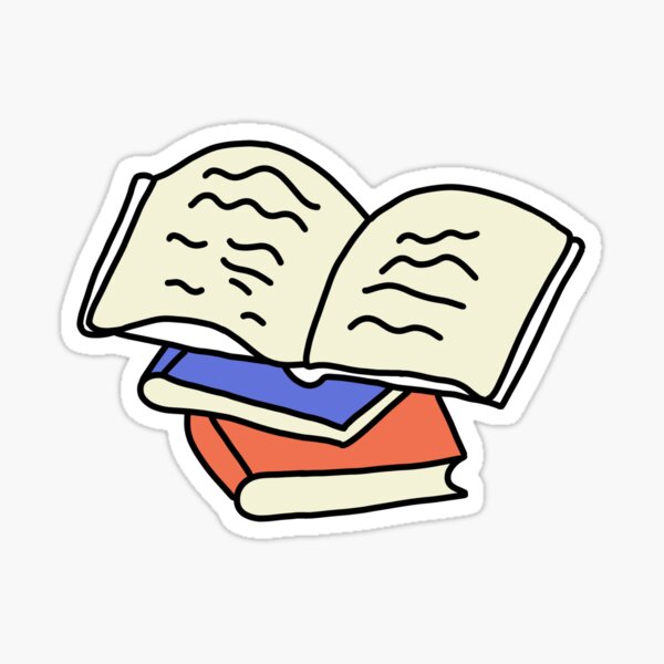 three little books Sticker