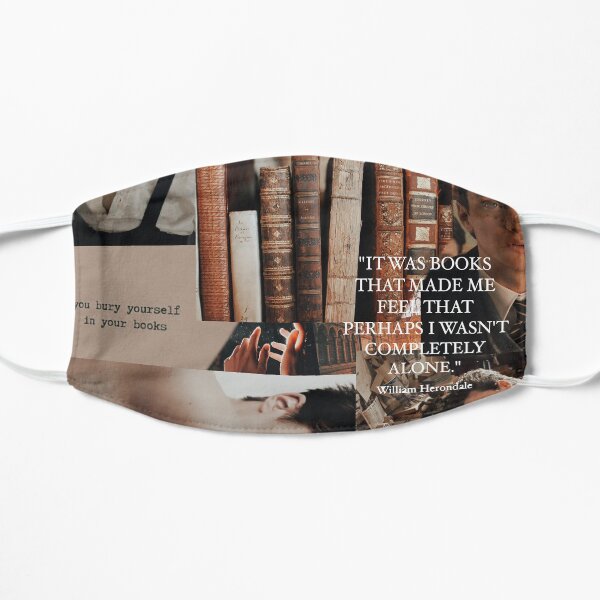 Will Herondale aesthetic collage Flat Mask