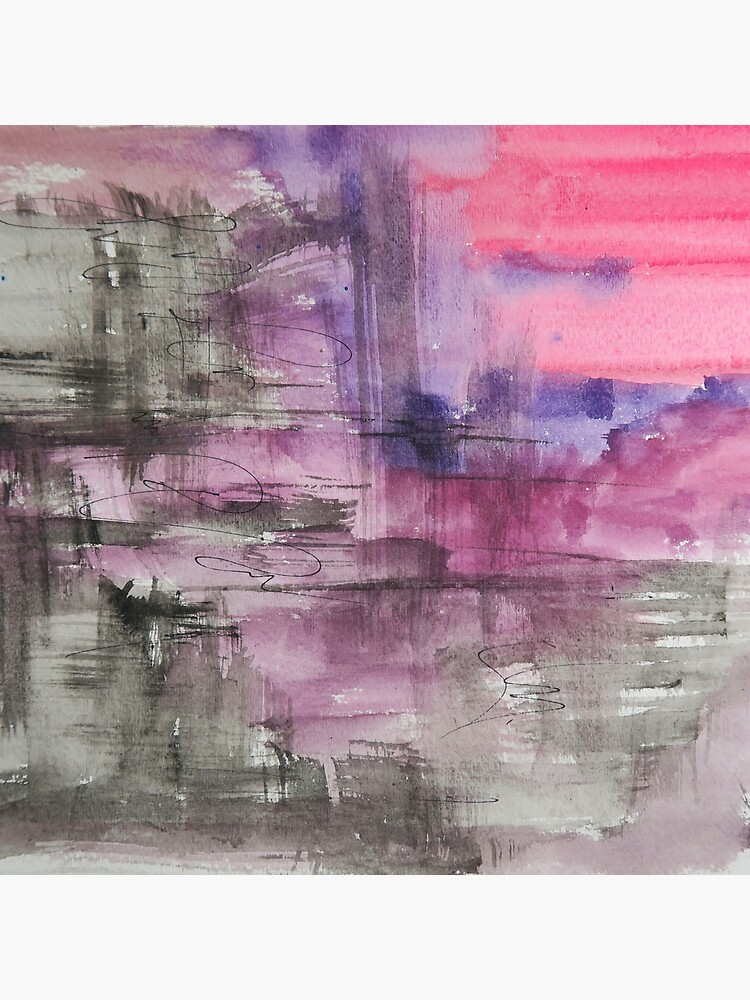 Thumbnail 2 of 2, Tote Bag, Hot Pink Purple and Black Dripping Abstract designed and sold by Express Yourself Artshop.