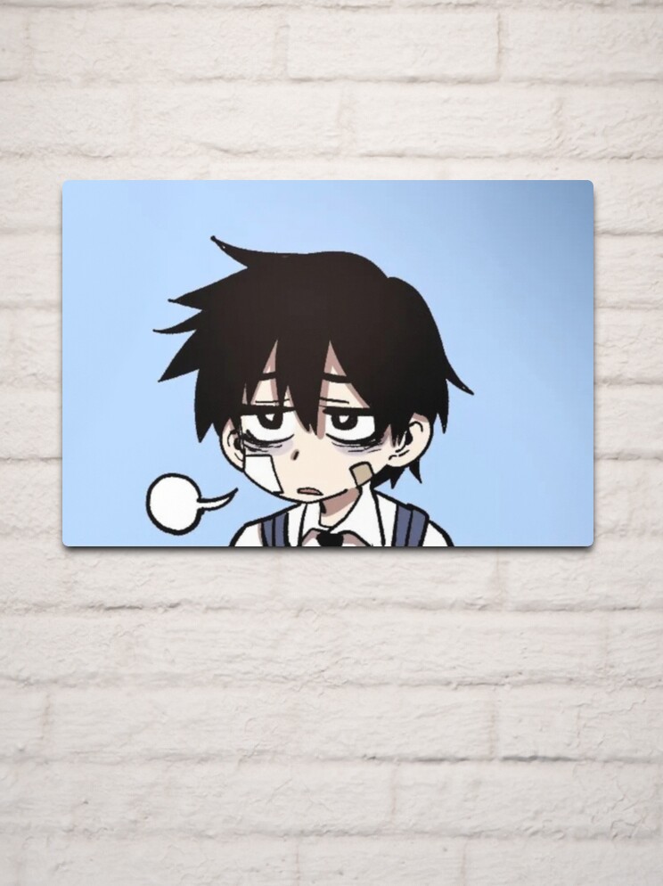 Im Fine Sad Anime Boy' Poster, picture, metal print, paint by AestheticAlex