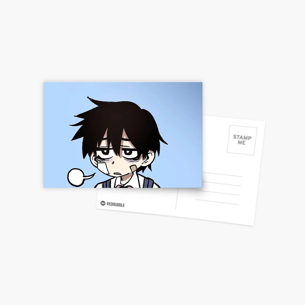 Anime Menhera chan sad why Postcard for Sale by uisch