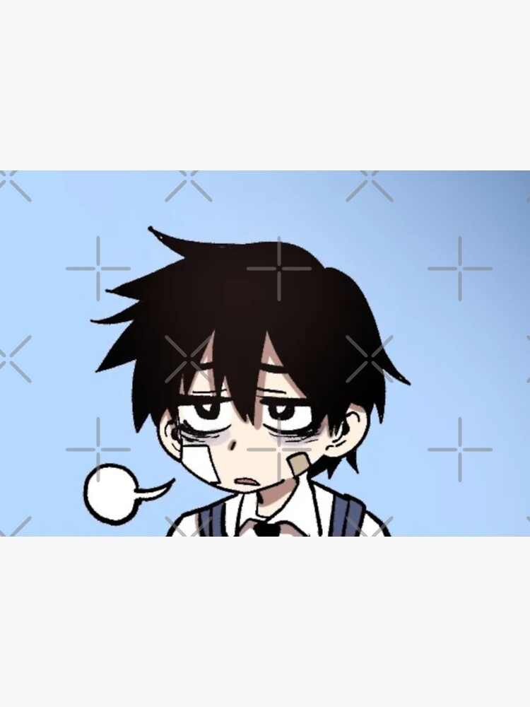 Sad Anime Boy Sticker for Sale by arsenaa