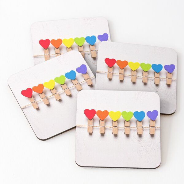 Item preview, Pride Collection - Heart Pegs designed and sold by nzsimmer.
