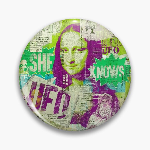Item preview, ALIEN UFO MONA LISA designed and sold by danry.