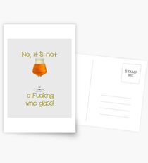 No, it's not a f**king wine glass Postcards