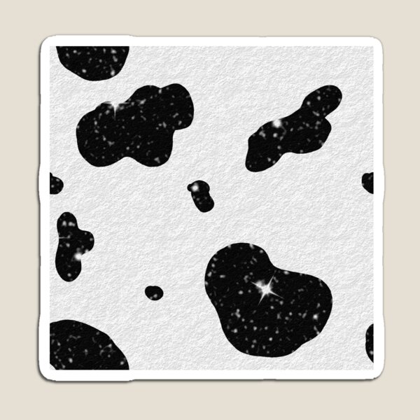 Item preview, Glitter Cow Print Pattern designed and sold by RoserinArt.