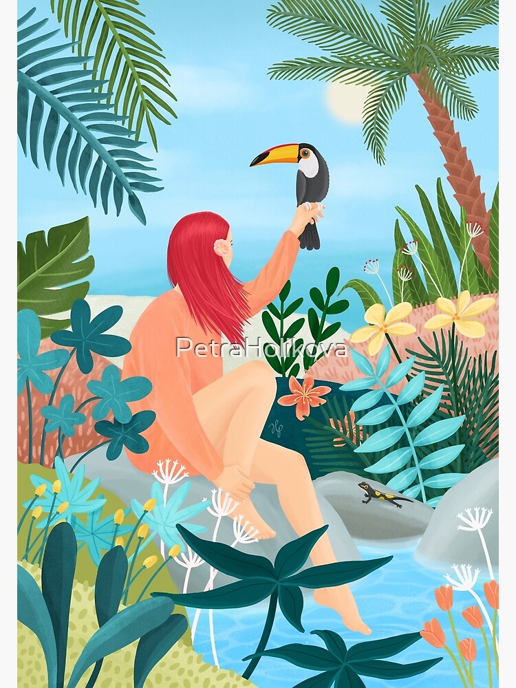 Girl with a Tucan by PetraHolikova