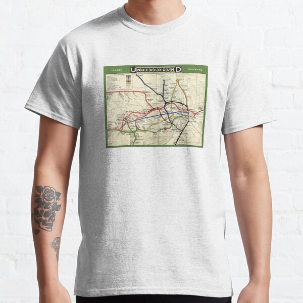 London Underground Map 1908 Classic T-Shirt