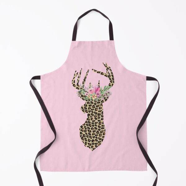 Item preview, Floral Leopard Deer Bust designed and sold by WildHoneyDesign.