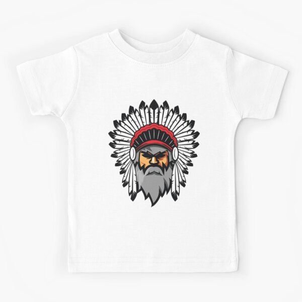 Vista previa del artículo con la obra «Ilustración de jefe indio barbudo», diseñado y vendido por ozumdesigns.