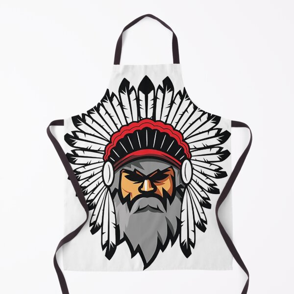 Item preview, Bearded Indian Chief Illustration designed and sold by ozumdesigns.