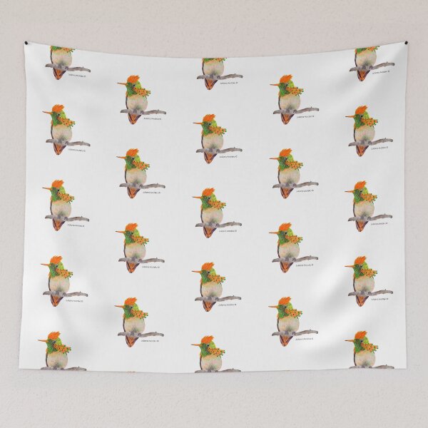 Item preview, Tufted Coquette Hummingbird designed and sold by julianamotzko.