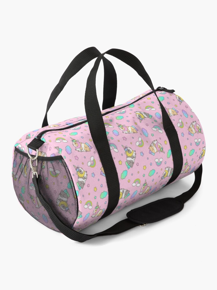 Alternate view of Piggycorn Pattern in pink Duffle Bag