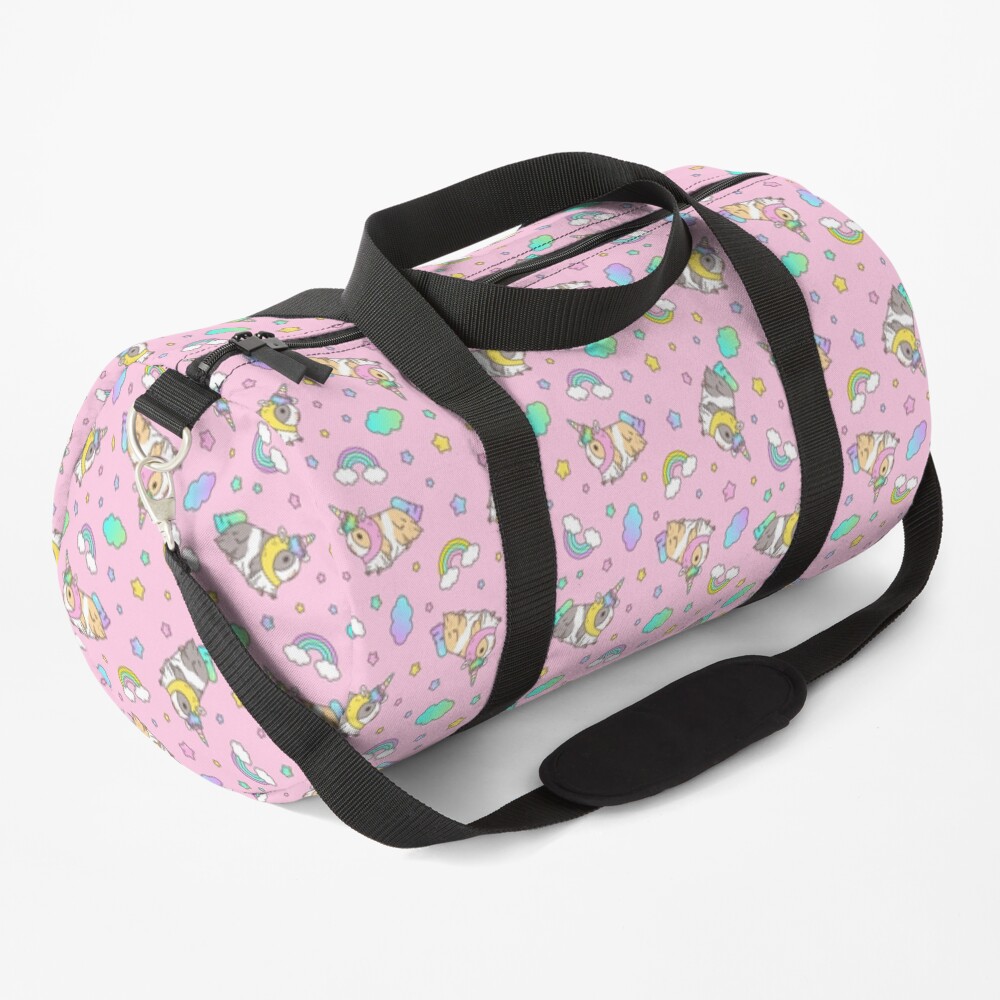Piggycorn Pattern in pink Duffle Bag