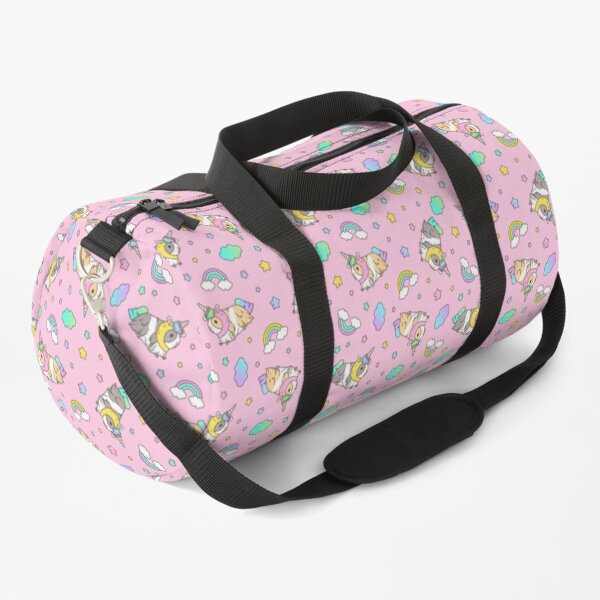 Piggycorn Pattern in pink Duffle Bag