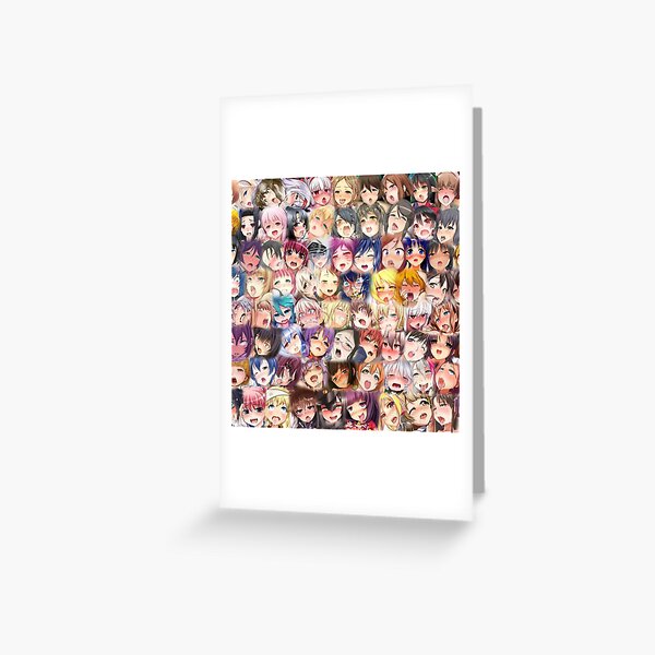 Ahegao Greeting Cards | Redbubble