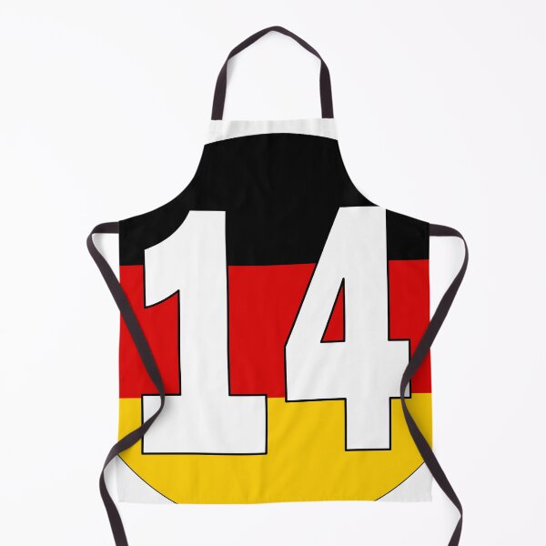 Item preview, Number 14 with Germany flag on the background designed and sold by AllShirts21.
