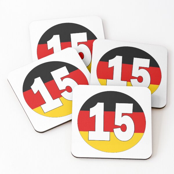 Item preview, Number 15 with Germany flag on the background designed and sold by AllShirts21.